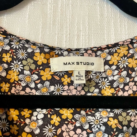 Max Studio Faux Wrap Blouse - Picture 8 of 9